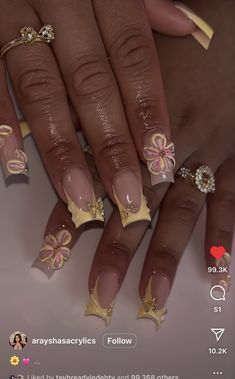 Soft Color Nails Acrylic, Jell X Nails, Back2school Nails, Gold Nails Ideas Short, Shortie Nail Ideas, Back 2 School Nails, Nail Designs Back To School, Nail Inspo Back To School, Pink And Gold Outfit