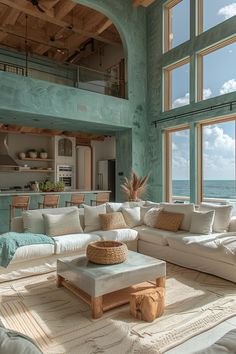 Interior Design Inspo Chic Coastal Decor, Coastal Apartment Decor, Coastal Apartment, Serene Home, Coastal Farmhouse Decor, Modern Coastal Decor, Luxury Beach House, Coastal Interiors Design, Apartment Decor Ideas