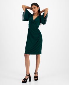 in stock Flutter Sleeve, Sheath Dress, Pick Up, In Store, Buy Online, Free Shipping