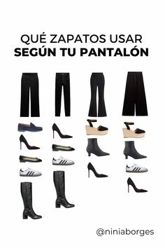 ¿No sabes qué zapatos usar con tu pantalon? Aqui te oriento con las opciones y si quieres saber sobre más modelos, ve al link en mi perfil de instagram para el video completo. Miami Fashion, White Pants, Fashion Stylist, Cargo Pants, Fashion Illustration, Black Pants, Leather Pants, Heels, Sneakers