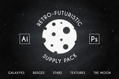 the logo for retro futuristic supply pack