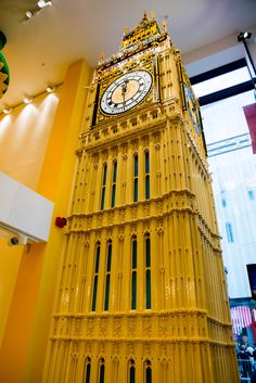 the big ben clock tower towering over the city of london in legoland's latest attraction