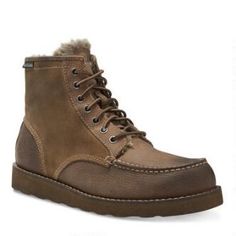 Men's Lumber Up Shearling Lined Boot #eastlandshoe Eastland Shoes, Mens Fleece, Lumber, Full Grain Leather, Leather Boots, Combat Boots, High Top Sneakers, Leather Upper, 404 Not Found