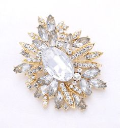 Rhinestone Gold Brooch Wedding Bridal Dress Sash Broach Cake Bouquet Brooches Decorations DIY Jewelry Crafts Crystal Gold Broach Pillow Cake, Wedding Bridal Dress, Brooch Wedding, Bouquet Bridal, Bridal Fashion Jewelry, Dress Sash, Gold Brooch, Brooch Bouquet, Wedding Brooch