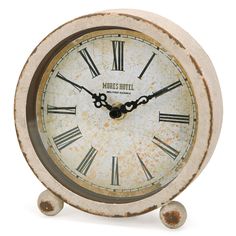 PRICES MAY VARY. ⏰【QUALITY & MEASUREMENT】- The top-grade desk clock is made from durable pewter unlike cheap, handmade by skilled craftsman with antique style and won’t break down or color fade over time. Features a handle for hanging. ⏰【VINTAGE STYLE】- It’s always the little decorative details that decide the tone in any family, adding a perfect addition to your home, living room decor, office, bedroom, or shelf. The vintage table clock with a simple design is not only a functional desk clock b Clock For Bedroom, Clock Antique, Functional Desk, Shelf Clock, Antique Desk, Home Vintage, Desk Shelves, Clock Decor, Desk Clock