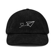 Looking for a hat that is both fun and stylish? The paper airplane hat is the perfect choice! With its unique design and playful appearance, this hat is sure to turn heads and make you stand out from the crowd. The paper airplane details add an extra touch of authenticity and creativity to your look. Whether you're attending a festival, concert, or just hanging out with friends, the paper airplane hat is sure to add an element of fun to your wardrobe. * 100% cotton corduroy * Soft, unstructured Camping Hat, Penguin Hat, Corduroy Hat, Embroidery Baseball, Festival Concert, Paper Airplane, Hat Embroidery, Unisex Gift, Paper Airplanes