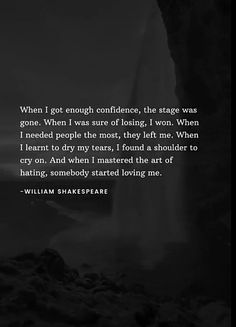 a black and white photo with the words william shakespeare