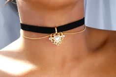 Adjustable with extender from 12.0 to 15.5 inches, for other custom lengths please write your preferred measurements in the order note x black choker is 1.0 CM in thickness and made with vegan suede (synthetic suede) x Black And Gold Choker, Elegant Heart Shaped Choker For Valentine's Day, Elegant Heart-shaped Choker For Valentine's Day, Elegant Black Heart-shaped Choker, Elegant Party Choker For Valentine's Day, Elegant Black Valentine's Day Choker, Gold Choker For Valentine's Day Party, Black Ribbon Choker Necklace, Choker Necklace Outfit