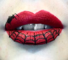 Halloween Lips, Halloween Make-up Looks, Holloween Makeup, Cute Halloween Makeup, Halloween Beauty, Cool Halloween Makeup, Halloween Eye Makeup, Halloween Makeup Inspiration