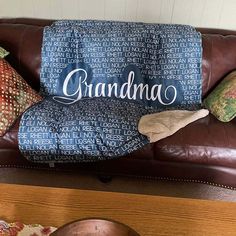 PRICES MAY VARY. 【PERSONALIZED GRANDMA BLANKETS】To Order Your Custom Name Blankets For Mom, Grandma or Grandpa Click "Customize Now" On The Top Right Of This Page. The letter name custom-made blanket can give the Grandma the best love. 【MULTIPLE SIZES】Available for 3 sizes 30"x40", 50"x60" and 60"x80". Perfectly fits the full-sized bed and works great for a king-sized bed while other quilt blankets are just too small. This blanket is just the right size, delivers enough warmth for us to sleep in Quilt Blankets, Best Gift For Mom, Custom Throw Blankets, Blanket For Baby, Name Blanket, Personalized Grandma, Unique Presents, Blanket Sizes, Customized Blankets