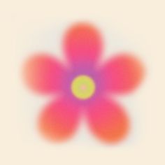 an image of a flower that is in the middle of blurry colors on a white background