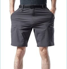 Men Outdoor Cargo Shorts Quick Dry Wear-Resistant Lightweight Relaxed Fit Relaxed Fit Bottoms With Built-in Shorts For Outdoor Activities, Summer Hiking Short Cargo Pants, Outdoor Bottoms With Built-in Shorts, Gray Cotton Shorts For Outdoor Activities, Gray Bottoms With Pockets For Outdoor Activities, Gray Cargo Shorts With Pockets For Outdoor, Outdoor Pants With Built-in Shorts, Short Hiking Cargo Pants With Functional Pockets, Short Cargo Pants For Hiking With Functional Pockets