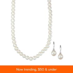 in stock Classic Round Pearl Necklace For Mother's Day, Classic Pearl Necklace For Anniversary And Mother's Day, Classic Oval Jewelry From Macy's, Macy's Teardrop Jewelry For Gift, Classic Pearl Drop Jewelry For Mother's Day, Classic Oval Pearl Drop Jewelry, Classic Jewelry Sets With Round Beads As A Gift, Pearl White Jewelry For Mother's Day Formal Occasions, Classic Formal Jewelry From Macy's