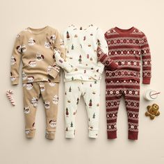 Baby & Toddler Little Co. by Lauren Conrad 2-pc. Pajama Set Family Christmas Pictures Pajamas, Family Pajamas Christmas Photo Ideas, Matching Pajamas Family, Matching Christmas Pajamas Family, Santa Sessions, Kids Christmas Pajamas, Santa Experience, Lauren Conrad Collection, Santa Christmas Tree