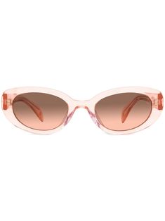 coral pink acetate oval frame gradient lenses straight arms curved tips transparent design These glasses come with a protective case. Oval Sunglasses With Gradient Lenses For Summer, Summer Oval Sunglasses With Gradient Lenses, Trendy Oval Sunglasses With Gradient Lenses, Trendy Oval Sunglasses, Sunglasses Pink, Pink Sunglasses, Chanel 2, Demi Fine Jewelry, Fine Watches