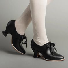 Pompadour Leather 18th Century Shoes (Black)(1680-1760) – American Duchess American Duchess Shoes, 18th Century Shoes, Century Shoes, American Duchess, Camping Shoes, Dr Shoes, Oxford Brogues, Black Leather Shoes, Pompadour