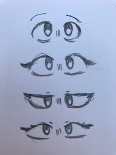 the eyes are drawn in different ways