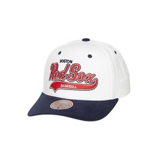 Stay shaded in Boston Red Sox style with this Tail Sweep Pro hat from Mitchell & Ness. It features bold team graphics and a snapback design for a perfect fit. Top off any look with this Boston Red Sox hat.Stay shaded in Boston Red Sox style with this Tail Sweep Pro hat from Mitchell & Ness. It features bold team graphics and a snapback design for a perfect fit. Top off any look with this Boston Red Sox hat.PRODUCT FEATURESImportedBrand: Mitchell & NessFlat bill with ability to curveStructured fi Throwback Flat Bill Trucker Hat For Baseball Season, Throwback Trucker Hat For Baseball Season, Throwback Snapback Trucker Hat For Baseball Season, Throwback Baseball Trucker Hat, Throwback Snapback Trucker Hat For Sports Events, Throwback Snapback Baseball Cap For College, Retro Flat Brim Baseball Cap For Sports Events, Retro Adjustable Snapback Hat For Fan Gear, Adjustable Retro Snapback Hat For Sports Events