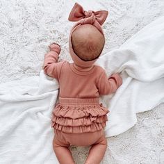 Cute Fitted Solid Color Sets, Cotton Sets With Long Sleeves In Solid Color, Cotton Long Sleeve Sets In Solid Color, Cute Fitted Sets, Stretch Cotton Sweater In Solid Color, Solid Color Cotton Sets With Long Sleeves, Floral Pants Outfit, Baby Girl Style