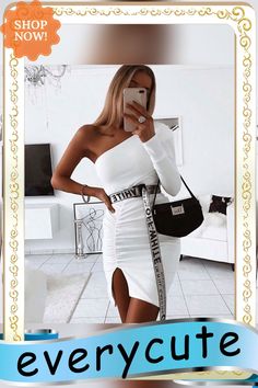 Irregular One Shoulder Bodycon Tight Ruched Dress Trendy One-shoulder Bodycon Dress, Trendy Asymmetrical Bodycon Dress, Scrunch Dress, Pu Leather Dress, Plus Size Leather, Ruched Dress, Leather Dress, In Design, All Black