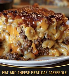 Beef With Mac And Cheese, Meatloaf And Pasta, Dessert Mac And Cheese, Man And Cheese Meatloaf Casserole, Mac Cheese Meatloaf, Sloppy Joe Mac And Cheese Casserole, Macaroni And Cheese Meatloaf, Macaroni And Cheese Dinner Ideas Meals, Macaroni Cheese Casserole