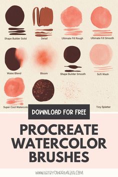 the procreate watercolor brushes for photoshopped