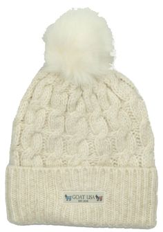 The Women's Winter Hat is made with optimal comfort in mind. With a timeless style, cozy sherpa lining, and stylish pom-pom, this Winter Hat will help keep you toasty warm. DESIGN & DETAILS: Shell: 73% Polyester 11% Acrylic 11% Nylon 5% Wool Lining: 100% Polyester Chunky Cable Knit Faux Fur Pom-Pom Tonal Banner Label Cozy Sherpa Lining Chunky Cable Knit, Winter Hats For Women, Faux Fur Pom Pom, Fur Pom Pom, Winter Hat, Timeless Style, Cable Knit, Goats, Design Details