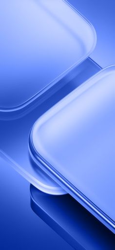 an abstract blue background with rounded shapes and curved edges on the left side is shown