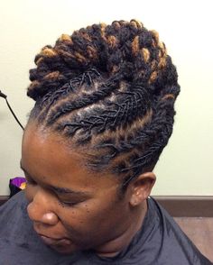 Locs by JW Salon Styles Black Women Dreadlocks Hairstyles, Female Dreadlocks, Locks Styles, Sisterlocks Styles Updo, Black Locs, Dreads Short Hair, Lock Styles, Loc Nation