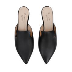 The Ella Mule, Womens Slip On Mules - MILANER Elegant Pointed Toe Slip-on Flats For Work, Elegant Calf Leather Closed Toe Slip-ons, Elegant Slip-on Slippers With Leather Sole, Calf Leather Closed Toe Slip-ons For Work, Calf Leather Pointed Toe Slip-ons For Work, Chic Pointed Toe Slip-ons With Leather Sole, Elegant Office Slip-ons With Leather Lining, Elegant Leather-lined Pointed Toe Slip-ons, Elegant Pointed Toe Slippers For Spring