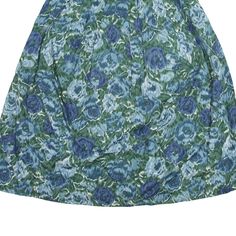 Item is in good used condition. >Size: S >Waist: 28" >Length: 34" Retro Blue Cotton Skirt, Vintage Blue Full Skirt, Blue Retro Mini Skirt For Spring, Retro Blue Lined Skirt, Retro Long Blue Skirt, Retro Blue Mini Skirt, Blue Lined Vintage Skirt, Vintage Blue Lined Skirt, Vintage Blue Pleated Skirt Bottoms