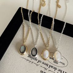 Material: Metal Style: INS Style White Shell Necklace, Shell Necklace, Metal Pendant, Shell Necklaces, Metal Style, Metal Necklaces, Real Gold, Shells, Gold Necklace