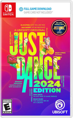 just dance 2020 for nintendo wii game with the title and artwork on it's cover