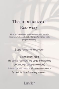 an advertisement for the benefits of recovery