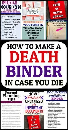 Family Emergency Binder, Emergency Binder, Living Trust, Life Planning, Emergency Preparedness Kit