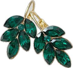 Elegant Green Leaf-shaped Earrings, Elegant Green Leaf-shaped Jewelry, Green Marquise Earrings For Formal Occasions, Green Leaf-shaped Party Jewelry, Elegant Green Marquise Earrings, Green Marquise Earrings For Anniversary, Emerald Green Crystal, Crystal Bridal Earrings, Earrings Bridesmaid