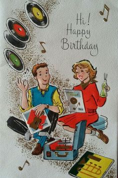 Retro Birthday, Birthday Crafts, Record Players, Birthday Happy, Ideas Birthday, Happy B Day