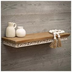 Vintage Farmhouse Scrollwork Wood Floating Shelf | Hobby Lobby | 1458322 Vintage Floating Shelves, French Country Shelves, Hobby Lobby Shelf, Grey Family Rooms, Country Shelves, Shabby Chic Shelves, Wood Floating Shelf, Diy Projects To Sell, Wood Floating Shelves