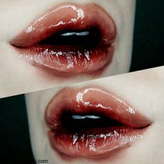 Horror Vampire Makeup, Bitten Lips Aesthetic, Cracked Lips Aesthetic, Creative Lip Makeup, Unsettling Makeup, Blood Tears Makeup, Vein Makeup, Vampire Blood Makeup, Halloween Blood Makeup