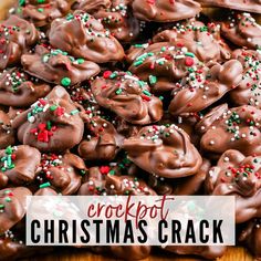 You'll love this 5 Ingredient crockpot candy recipe. It's delicious & super easy to make. Congealed Salads, Peanut Cluster, Christmas Crockpot, Peanut Clusters In Crockpot, Crockpot Candy Recipes, Crockpot Desserts, Crockpot Christmas, Chocolate Peanut Clusters