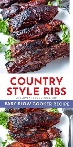 the recipe for country style ribs is easy and delicious