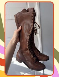 Vintage 19th Century Western Lace-up Boots * G.H Bass & Co. - Made in USA  * Size: unmarked, fits a women's 6.5 to 7 best * freshly soled and polished, leather shows wear consistent with age All sales are final! Fitted Leather Lace-up Boots For Fall, Classic Lace-up Boots With Pointed Toe, Classic Fitted Lace-up Boots With Pointed Toe, Classic Lace-up Heeled Boots For Fall, Vintage Winter Workwear Boots, Fitted Leather Lace-up Work Boots, Vintage Fitted Lace-up Boots With Snip Toe, Fitted Vintage Boots With Leather Lining, Fitted Leather Lace-up Boots