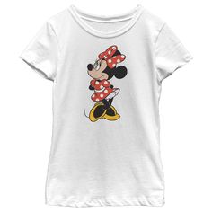 Who knew that dressing "mousey" could be so cute!? Celebrate Walt Disney's most iconic character with these officially licensed Mickey Mouse and Friends styles! This Cute Girls' Tee portrays Minnie Mouse in a classic pose looking off with her hands behind her back, perfect for your next trip to Disneyland! Trip To Disneyland, Mickey Mouse And Friends, Disney Girls, Mickey And Friends, Iconic Characters, Direct To Garment Printer, New Girl, Girls Shopping, Disneyland