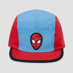 Toddler Boys' Spider-Man Baseball Hat - Red 5 is a vibrant headwear choice. The red hat features Spider-Man-themed colors and prints, perfect for young fans. Its back snap closure and adjustable strap ensure a secure fit, while the year-round fabric construction adds durability. Ideal for little adventurers, this hat combines style and practicality. Adjustable Multicolor Baseball Cap For Outdoor, Red Flat Bill Trucker Hat For Outdoor, Red Adjustable Casual Fitted Hat, Casual Red Adjustable Fitted Hat, Red Casual Fitted Hat, Red Adjustable Flat Brim Fitted Hat, Adjustable Fitted Baseball Cap For Fans, Themed Costume Hats With Adjustable Curved Brim, Multicolor Flat Bill Baseball Cap For Outdoor