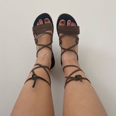 Kyma Brown Suede Gladiator Sandals. Size 38. Shown On Size 7. Excellent Condition. Only Signs Of Wear Are On The Bottom. Brown Suede, Gladiator Sandals, Women's Shoes Sandals, Shoes Sandals, Size 7, Women Shoes, Sandals, Signs, Women Shopping