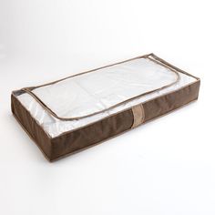 Add space when you need it most with this Household Essentials storage bag. In coffee/tan.Features 6H x 41W x 18D Faux-linen fabric Flexible, durable & breathable Designed to fit under your bed Viewing window Easy-access zippered closure Construction & Care Polyester/PEVA Wipe clean Manufacturer's 1-year limited warrantyFor warranty information please click here Imported Size: One Size. Color: Brown. Gender: unisex. Age Group: adult. Bed Linen Design, Cleaning Storage, Tool Gifts, Under Bed, Under Bed Storage, Mattress Protector, Decorative Accents, Art Furniture, Household Essentials