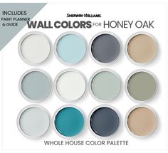 the wall colors for honey oak are available in many different shades and sizes, including blue