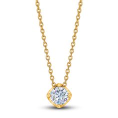 Featuring a 1/2 carat round THE LEO First Light® Diamond set in 14K yellow gold, this women's solitaire necklace brings fiery color to brilliance. The pendant suspends from a cable chain that adjusts up to 19 inches and secures with a lobster clasp. THE LEO First Light® Diamonds feature Fire Prism™ technology which releases infinite flashes of color for more fire and sparkle. Live Your Love in Color™. Timeless Yellow Gold Solitaire Necklace With Round Stone, Classic 14k Yellow Gold Solitaire Necklace, Classic Yellow Gold Solitaire Diamond Necklace, 14k Yellow Gold Diamond Necklace With Round Stone, Classic 14k Gold Solitaire Necklace With Round Pendant, Classic 14k Gold Solitaire Necklace With Brilliant Cut, Classic Solitaire Necklace In 14k Gold, Brilliant Cut, Yellow Gold Solitaire Necklace In 14k Brilliant Cut, Timeless Gold Solitaire Necklace With Round Stone