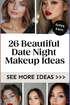 Date Night Makeup, Date Makeup, Makeup Ideas, Makeup Tips, Date Night, Hair Makeup, Makeup, Hair, Quick Saves