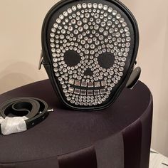 7 Inches Long 6 Inches Wide Diamond Skull Face On Bag Cute To Wear For A Halloween Party Or Use As Makeup Bag Or Bag For Anything Super Cute Diamond Skull, Skull Face, Bag Cute, Crossbody Purse, Bath Body Works, Body Works, Bath And Body Works, Purses Crossbody, Makeup Bag